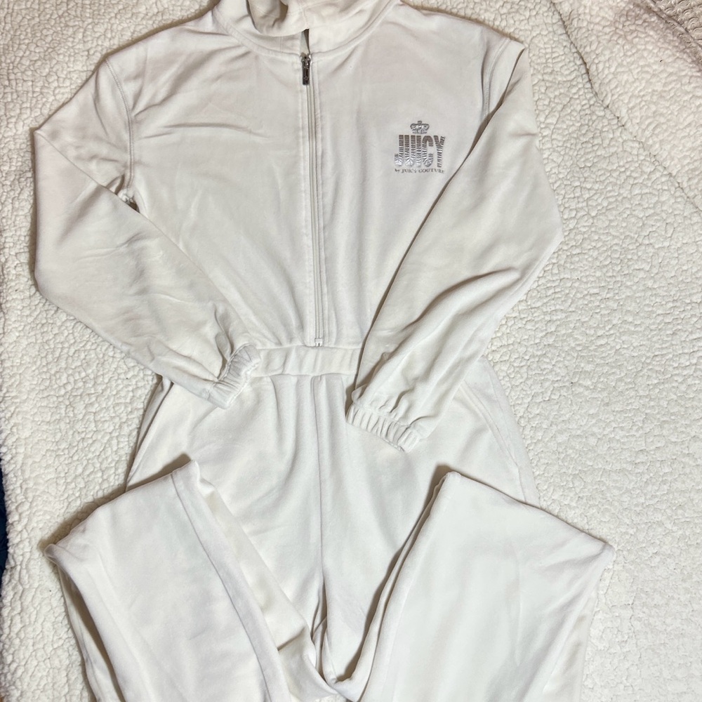 Juicy Couture Cream Jumpsuit with Logo - Picture 2 of 7